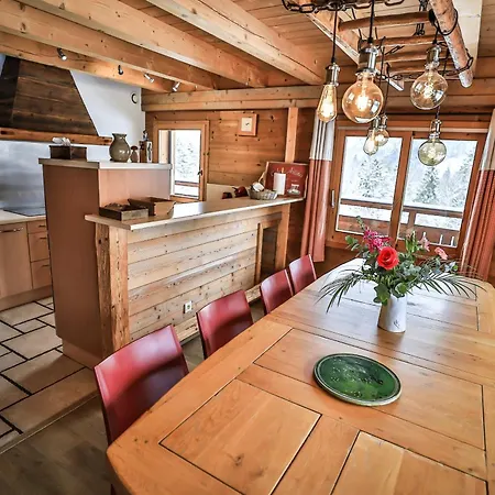 公寓 Appt Le Telemark - 10 Pers 4 - Duplex - Piscine - Aravistour 圣简德斯科特